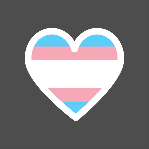 Σημαία Της Καρδιάς Στα Χρώματα Μιας Ημέρας Lgbt Διανυσματική Απεικόνιση — Διανυσματικό Αρχείο
