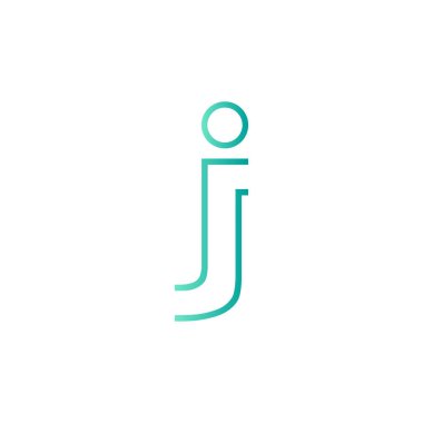 harf ilk logo vektör şablonu