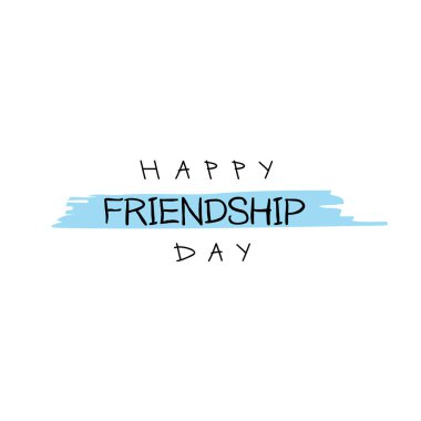 Mutlu Dostluk Günü 'nün arka planının vektör çizimi
