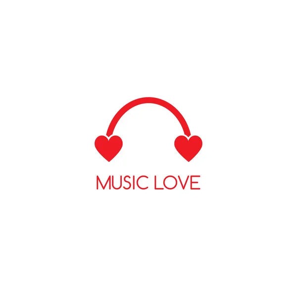 Heart Music Icon Vector Illustration — Stock Vector