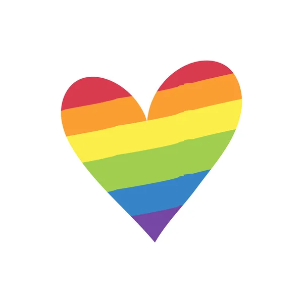 Λοατ Έννοια Φόντο Σημαία Υπερηφάνεια Χρώμα Καρδιά — Διανυσματικό Αρχείο