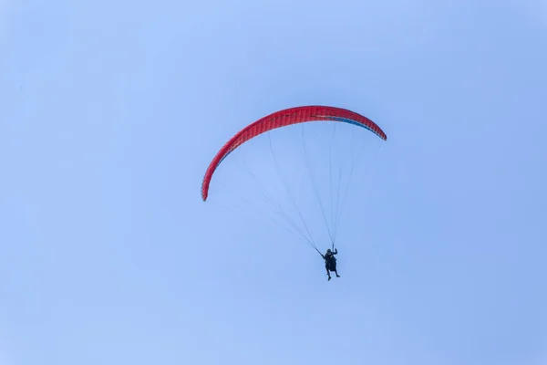 Paraplaners Air Beautiful Blue Sky Clounds Background Royalty Free Stock Photos