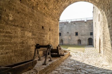 Bulgaristan 'ın Vidin kenti yakınlarındaki Tuna Nehri üzerindeki korunmuş ortaçağ kalesi Baba Vida