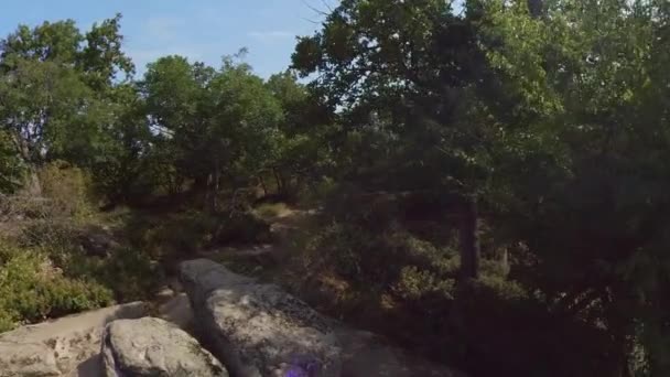 Beglik Tash Begliktash Prehistoric Rock Phenomenon Situated Southern Black Sea — стоковое видео