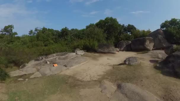 Beglik Tash Begliktash Prehistoric Rock Phenomenon Situated Southern Black Sea — стоковое видео