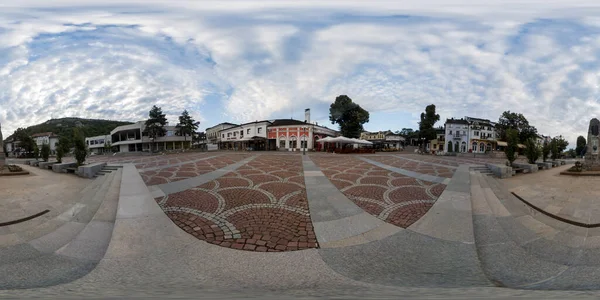 360 Panorama Calle Principal Ciudad Lovech Bulgaria —  Fotos de Stock