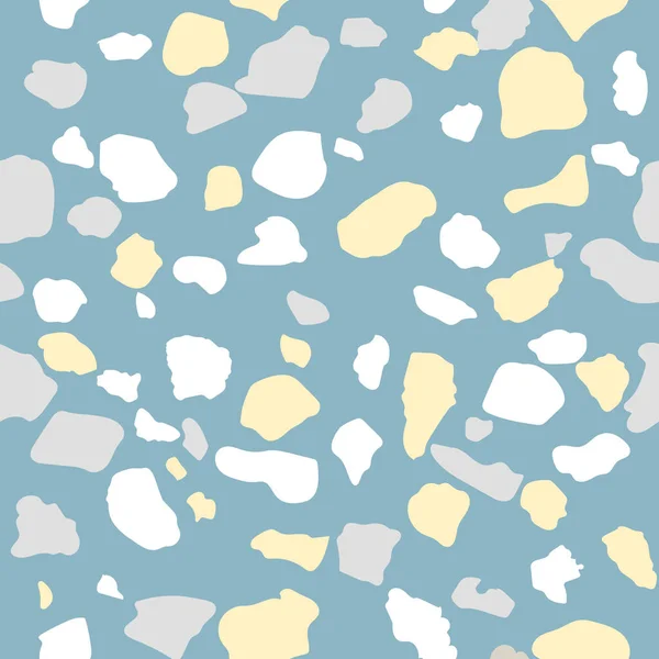 Terrazzo Pierre Granit Motif Sans Couture Dans Des Couleurs Pastel — Image vectorielle