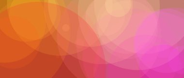 Gradyan tasarımında daire şekilleri olan soyut, minimal ve renkli arkaplan