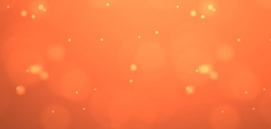 Turuncu arkaplanda ışıklar olan soyut rüya arkaplan