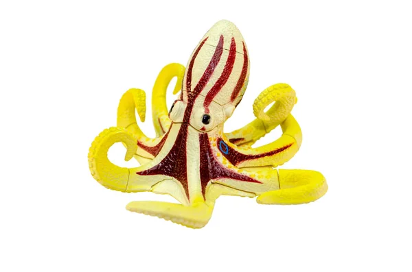 ahtapot oyuncağı beyaz arkaplanda izole edildi