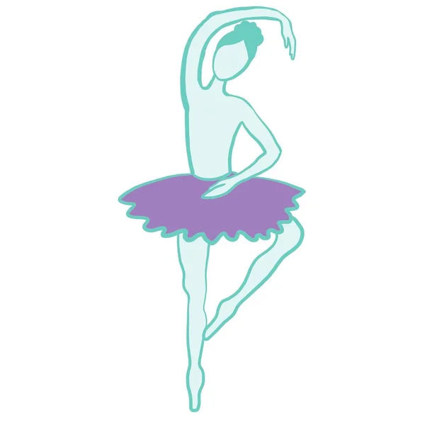 Ballerina Peonia Fiore Sport Danza Botanica Bellezza Ispirazione Cuori Amore — Foto Stock
