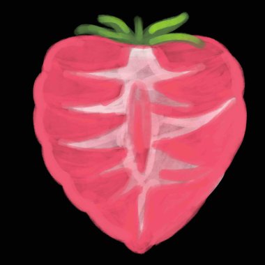 Çilek, çilek, meyve, meyve, çilek suyu, çilek suyu, çilek suyu, ben vejetaryenim, yeşil yapraklı tatlı kırmızı meyve