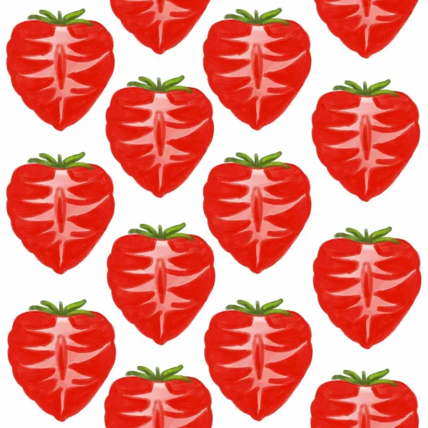 Strawberry Strawberry Fruit Fruit Extravaganza Strawberry Fruit Juice Strawberry Fruit — Foto de Stock