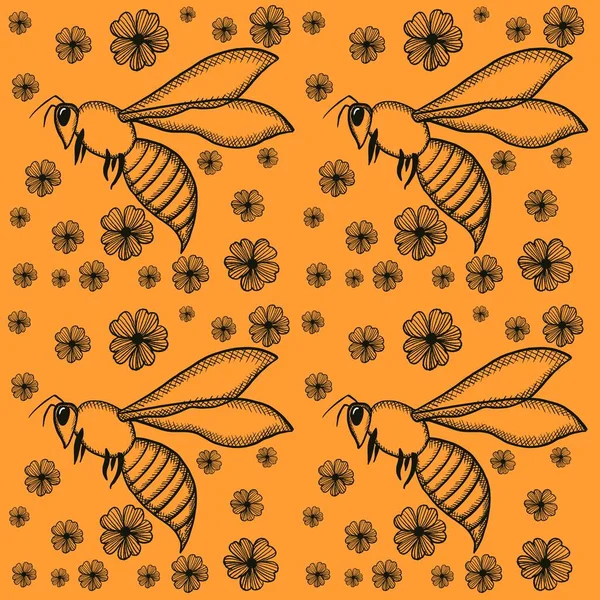 Méz Édesség Méhészet Méhek Méhek Gyűjtik Méz Méhészeti Termékek Üvegek — Stock Fotó