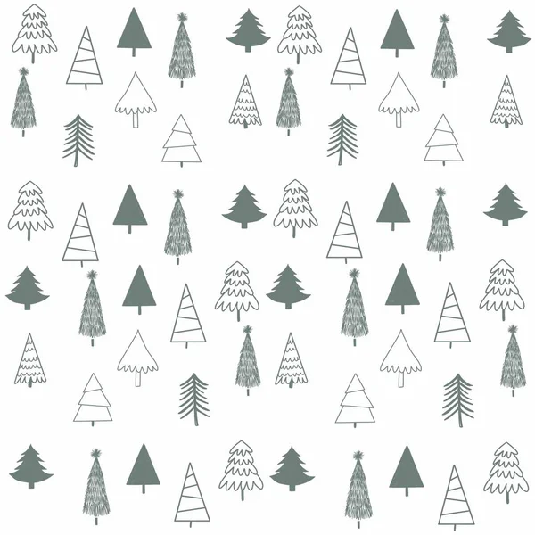 Textuur Textiel Dennenbomen Van Verschillende Vormen Soorten Verschillende Kerstbomen Dennenbomen Stockafbeelding