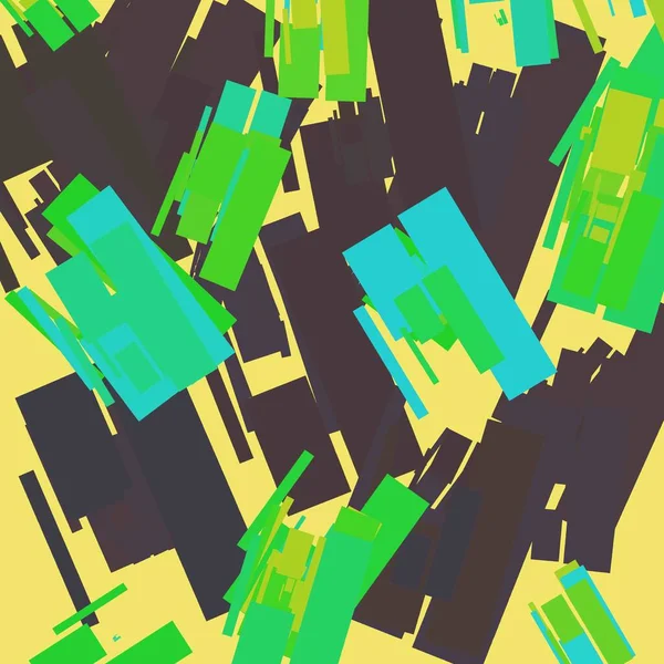 Design Illustration Pattern Square Vector Geometric Color Colorful Green Shape — Stock Photo, Image