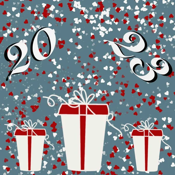 Presente Natal Feriado Caixa Presente Vetor Aniversário Fita Cartão Arco — Fotografia de Stock