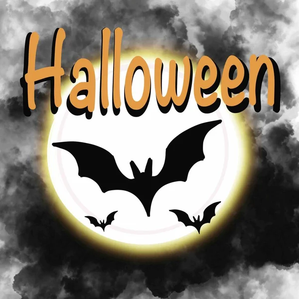 Teken Illustratie Vector Ontwerp Tekst Icoon Symbool Bedrijfsleven Halloween Label — Stockfoto