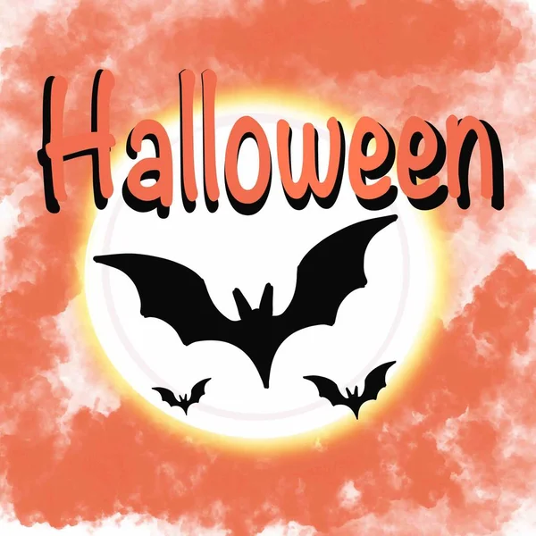 Signo Ilustración Vector Diseño Texto Icono Símbolo Negocio Halloween Etiqueta — Foto de Stock