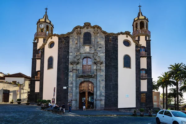 Orotava Santa Cruz Tenerife España Fabruary 2019 Iglesia Católica Barroca —  Fotos de Stock