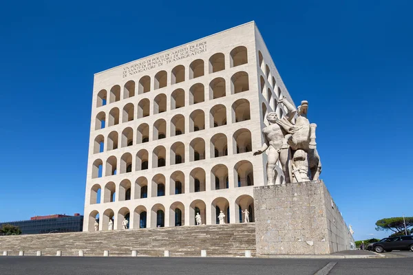 Rome Italy June 2022 Palace Italian Civilization Palazzo Della Civilta — Fotografia de Stock