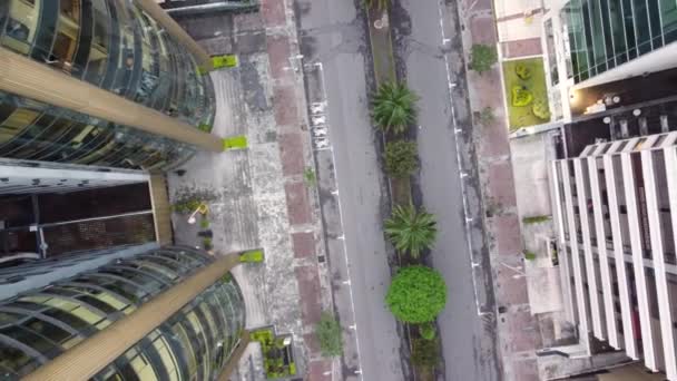 Ağaçlarla Çevrili Binalarla Çevrili Şehrin Yapısı Yaşam Tarzı Güzel Quito — Stok video