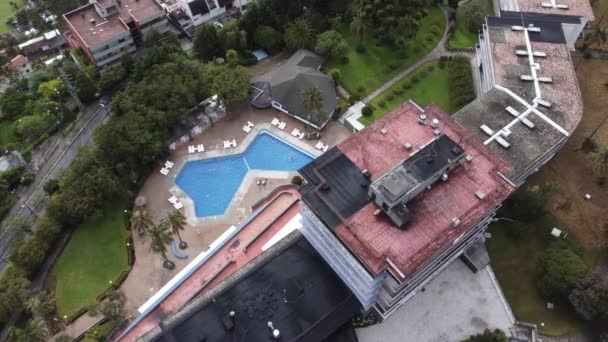 Paysage Panoramique Avec Vue Aérienne Quartier Résidentiel Avec Structure Maisons — Video