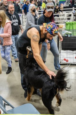 Novi, Michigan 'daki Suburban Collection Showplace' de 12-04-2021 Novi Hayvan Fuarı