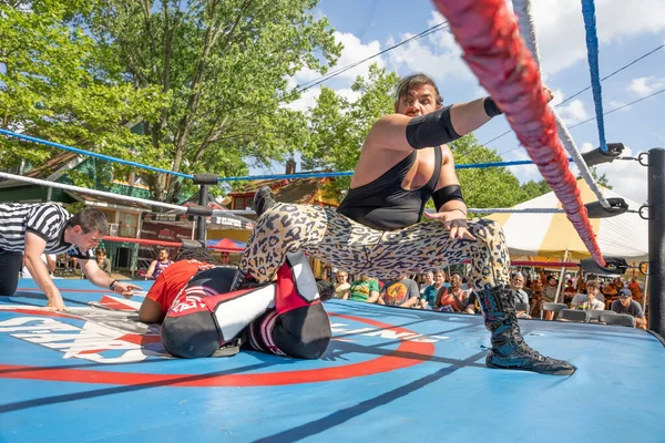 Lucha Libre Pro Güreş, 26 Haziran 2022 Michigan Taco Festivali 'nde canlı performans sergiliyor.