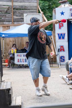 Lucha Libre Pro Wreslting, 26 Haziran 2022 'deki Michigan Taco Festivali' nde canlı performans sergiliyor.