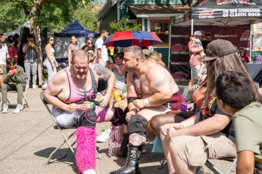 Lucha Libre Pro Wreslting, 26 Haziran 2022 'deki Michigan Taco Festivali' nde canlı performans sergiliyor.