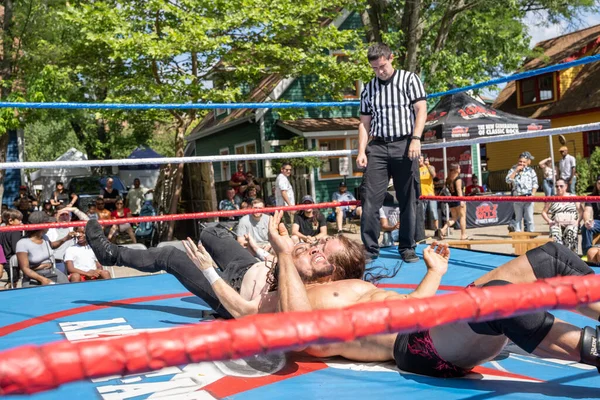 Lucha Libre Pro Wreslting Συμμετέχει Ζωντανά Στο 2022 Michigan Taco — Φωτογραφία Αρχείου