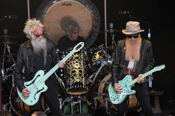 ZZ Top Performs live at the Michigan Lottery Amphitheater on July 2nd, 2022