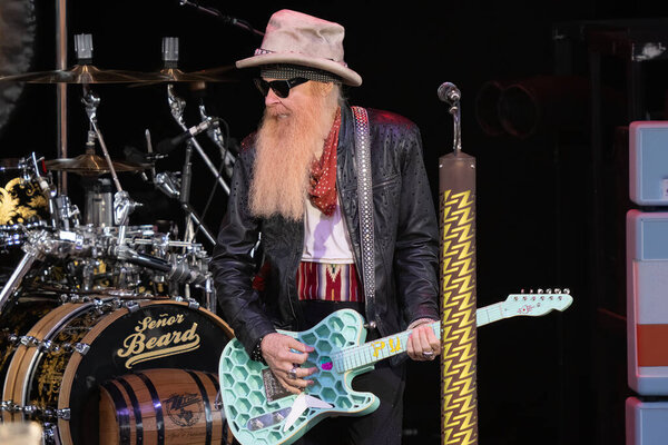 ZZ Top Performs live at the Michigan Lottery Amphitheater on July 2nd, 2022