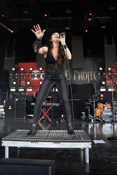 L.I.F.E. Project performs as opening band for Alice In Chains and Breaking Benjamin with special guest Bush at he Pine Knob Music Theater in Clarkston, Michigan on 08-16-2022