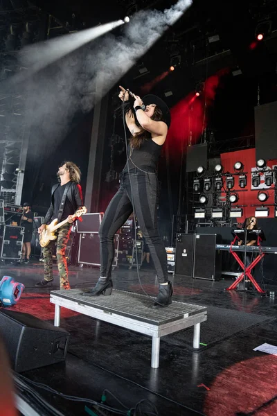 L.I.F.E. Project performs as opening band for Alice In Chains and Breaking Benjamin with special guest Bush at he Pine Knob Music Theater in Clarkston, Michigan on 08-16-2022