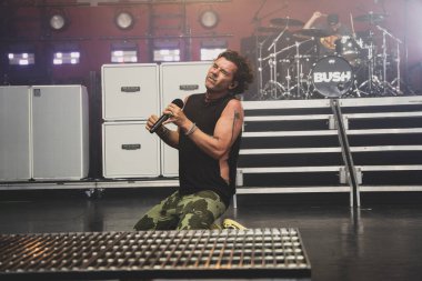 Bush performs live with Alice In Chains and Breaking Benjamin with special guest L.I.F.E. Project at he Pine Knob Music Theater in Clarkston, Michigan on 08-16-2022