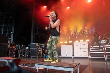 Bush performs live with Alice In Chains and Breaking Benjamin with special guest L.I.F.E. Project at he Pine Knob Music Theater in Clarkston, Michigan on 08-16-2022