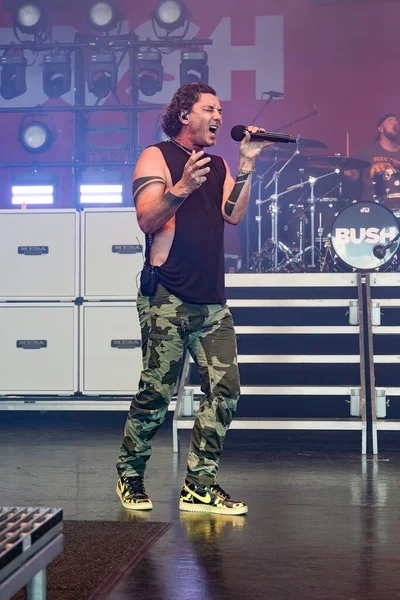 Bush performs live with Alice In Chains and Breaking Benjamin with special guest L.I.F.E. Project at he Pine Knob Music Theater in Clarkston, Michigan on 08-16-2022
