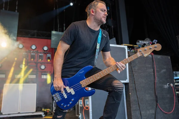 Bush performs live with Alice In Chains and Breaking Benjamin with special guest L.I.F.E. Project at he Pine Knob Music Theater in Clarkston, Michigan on 08-16-2022