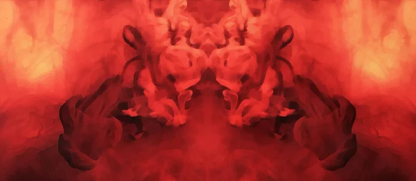 Abstrakte Tintenwolke Roter Hintergrund — Stockfoto