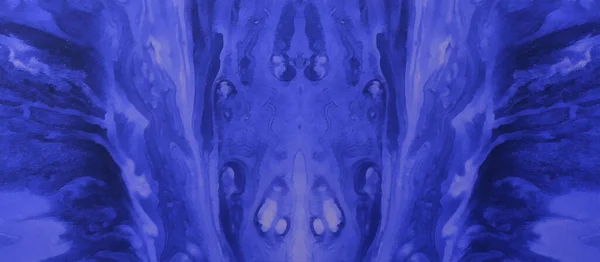 Fondo Azul Abstracto Amplias Vistas Panorámicas Arte Fractal — Foto de Stock