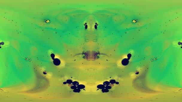 Líquido Verde Movimento Arte Fractal Contexto Abstrato — Vídeo de Stock