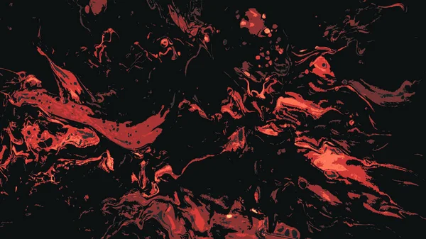Всплески Красной Краски Черном Фоне Фрагмент Произведения Искусства — стоковое фото