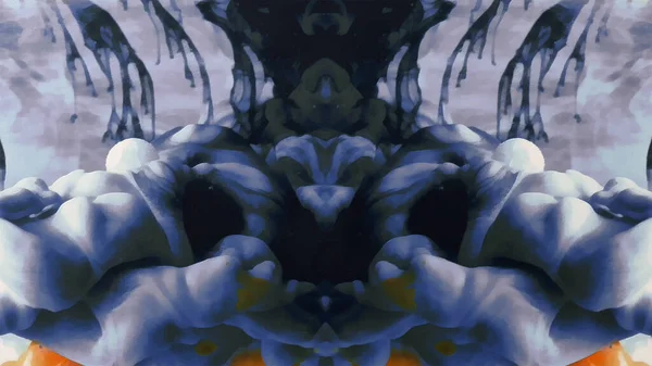 Абстрактна Чорнильна Хмара Просторі Фрактальне Мистецтво Панорамний Вид — стокове фото