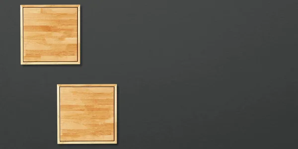 Wooden Cubes Dark Background Top View Paper Texture — Foto Stock