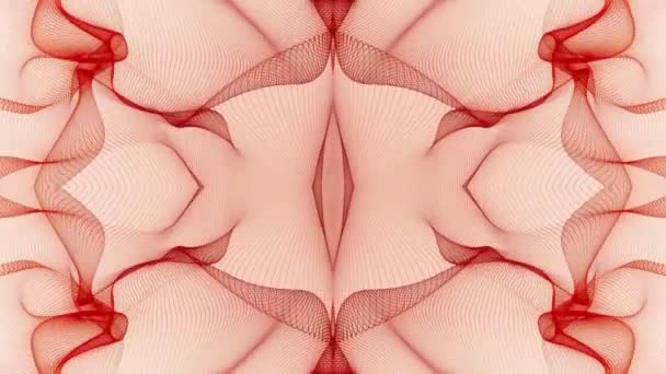 Abstract Red Patterns Motion Rendering — Video Stock