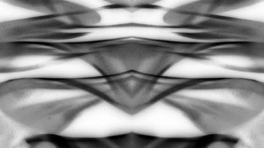 Abstract patterns in motion, monochrome background