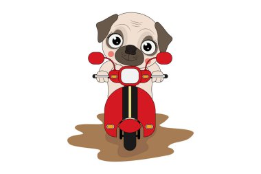 Şirin köpek çizgi filmi motosikleti