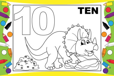 Çocuklar için hissizleştirilmiş dinozor çizgi filmi